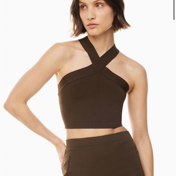 Babaton Cross-Strap Ribbed Top - Picture 4 of 4